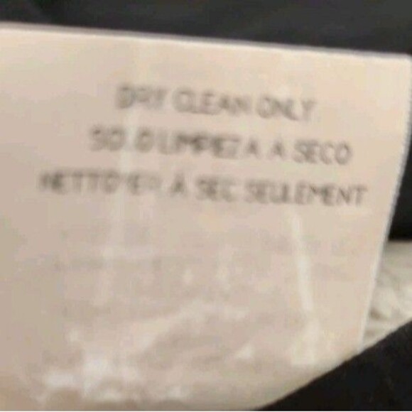 Vintage Bebe Black Pants Size 2 Side Zip Slit Back Legs Back Belt Design High... - Picture 10 of 10